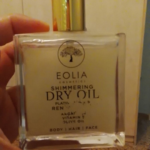 Eolia Cosmetics Shimmering Dry Oil like new for body hair face