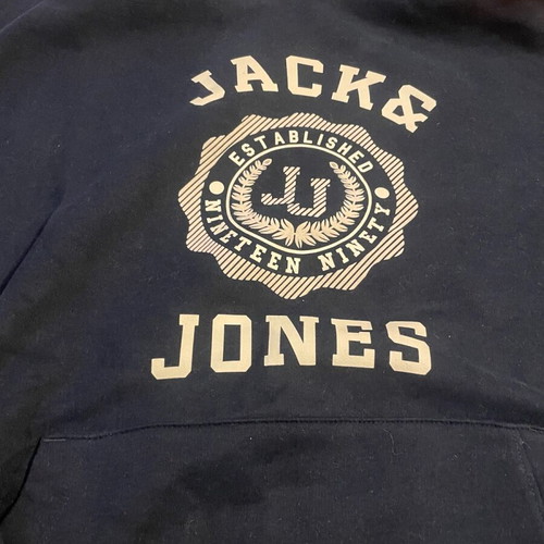 Jack & Jones men's hoodie new, size M, blue