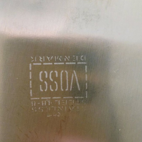 Inox tray VOSS DENMARK used, 30cm