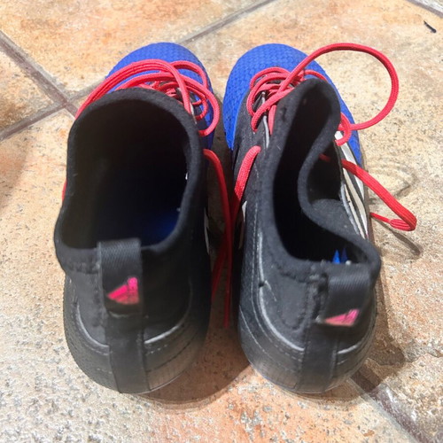 Adidas X football boots like new, size 38, blue with red laces