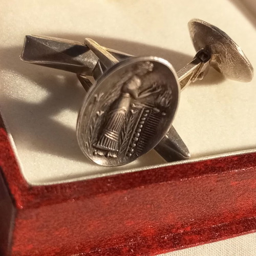 Silver 800 vintage cufflinks like new