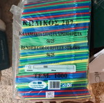 Plastic bent straws professional use pack 1000
