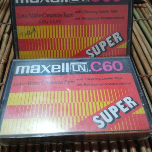 Maxell LN C60 cassette tape used, vintage, 60 minutes recording time