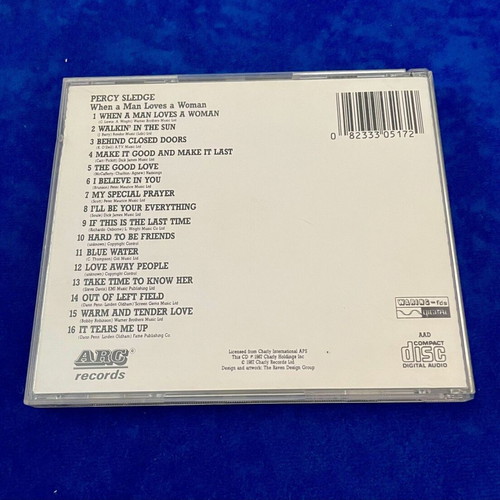 Percy Sledge When a Man Loves a Woman CD like new, 16 tracks, blues