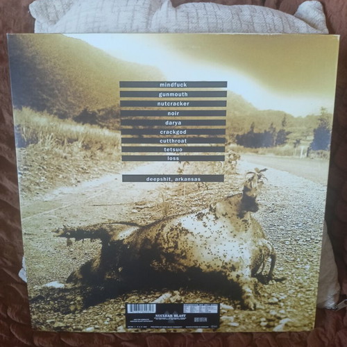 NoNoYesNo Deepshit Arkansas LP, Nuclear Blast 1993, transparent green vinyl, first press