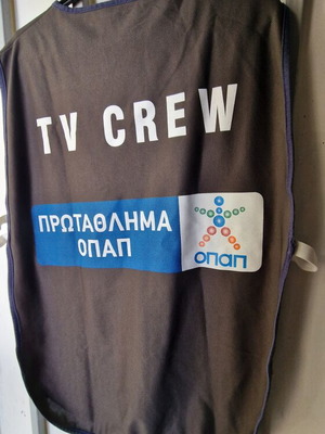 TV Crew Vest used, OPAP Championship authentic