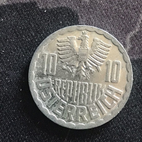 Austria 10 Groschen 1987 coin like new