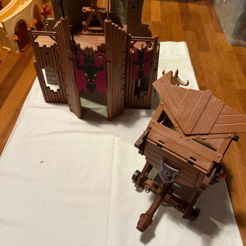Playmobil Barbarian Castle and Siege Ram used, collectible