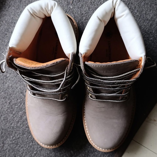 Lumberjack Kristy leather ankle boots new, gray and beige, size 36