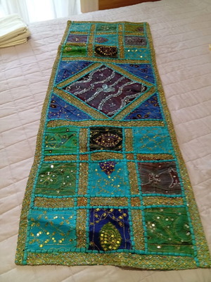 Indian embroidered runner new