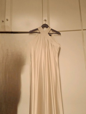 Ralph Lauren Summer Midi Dress New, Beige Satin