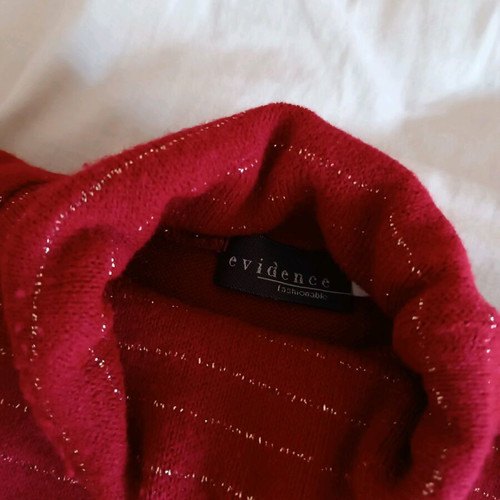 Striped turtleneck with glitter, size S, like new