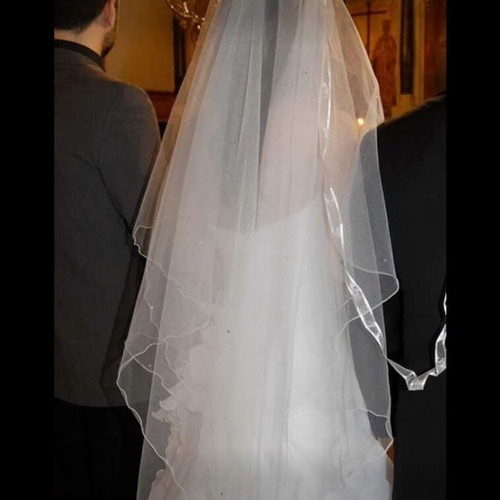 Demetrios Bridal White Organza Wedding Dress XS New