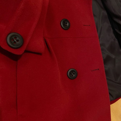 Cortefiel Red Wool Blend Short Jacket like new