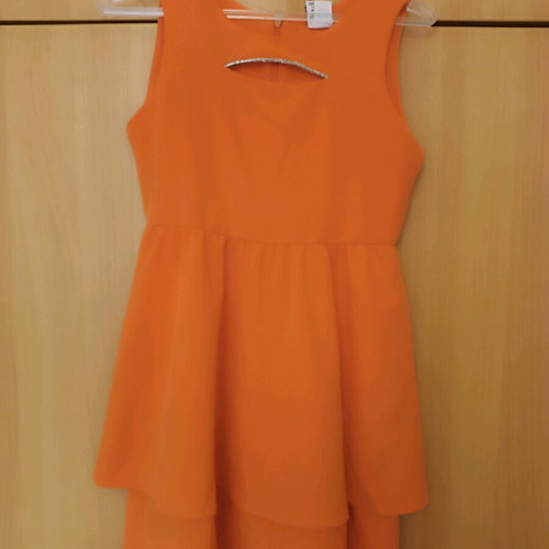 Children's dress new orange for 10 years old