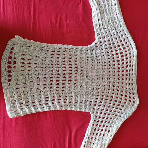 Knitted spring white one size top new