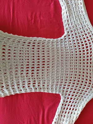 Knitted spring white one size top new