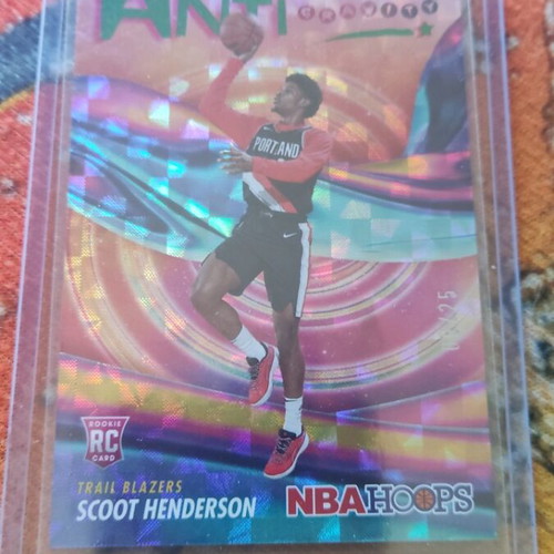 Scoot Henderson 2023-24 Panini NBA Hoops Anti Gravity numbered 6/25 card like new