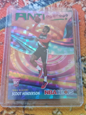 Scoot Henderson 2023-24 Panini NBA Hoops Anti Gravity numbered 6/25 card like new