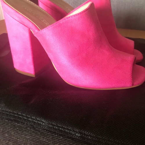 Public Desire Mules 36 like new, fuchsia