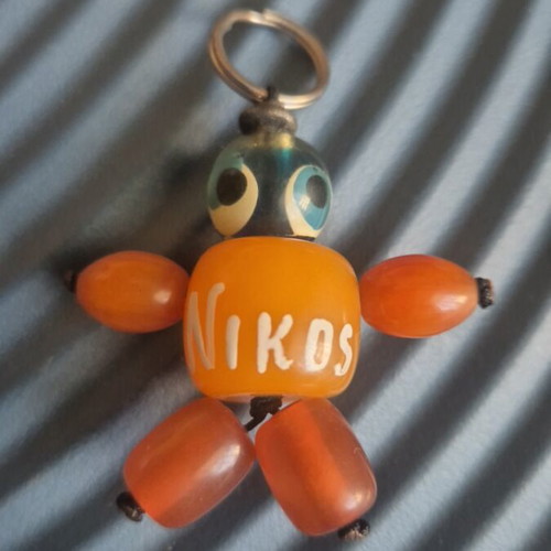 Name keychain amulet made of amber new
