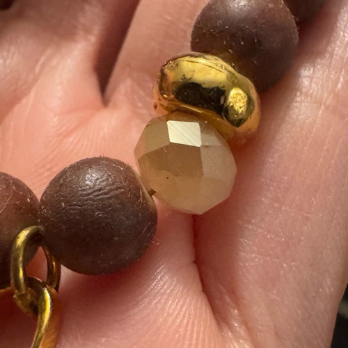 Bracelet new in earthy brown and gold tones