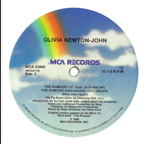 Olivia Newton-John The Rumour record like new