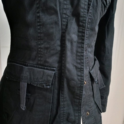 Kalampton Black cargo denim jacket fitted line like new