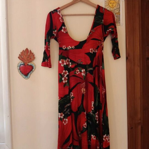 Farm Rio dress with vivid colors, made in Brazil