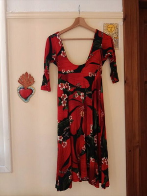 Farm Rio dress with vivid colors, made in Brazil