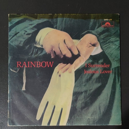 Rainbow I Surrender Jealous Lover vinyl record used, metal