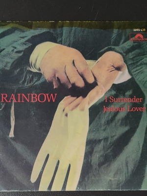 Rainbow I Surrender Jealous Lover vinyl record used, metal