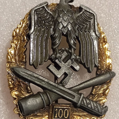 Nazi Germany General Assault Badge replica, new