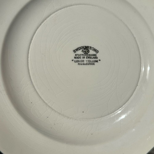 Antique Swinnertons Luxor Vellum decorative plate used with romantic scene
