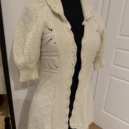Juicy Couture vintage knitted cardigan size S, like new, cream