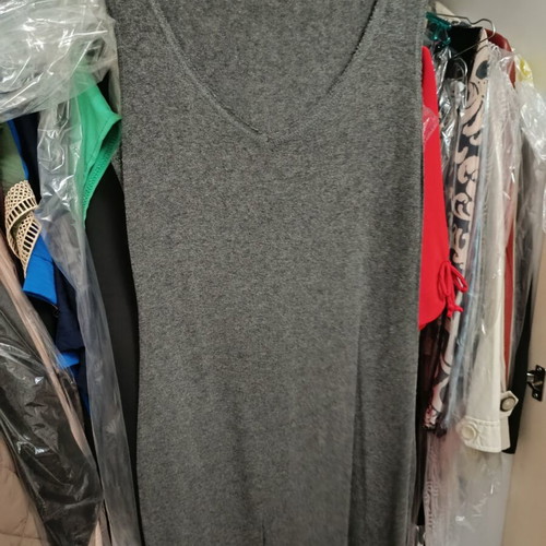 Toi&Moi long knitted sleeveless dress gray like new, size S