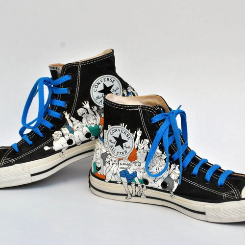 Vintage Converse All Star Chuck Taylor Graffiti Long Neck sneakers size 40