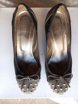 Migato pumps size 39, like new, black and grey, 7 cm heel