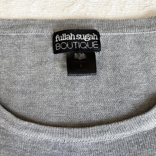 Fullah Sugah long blouse new, grey with bow and strass pearls