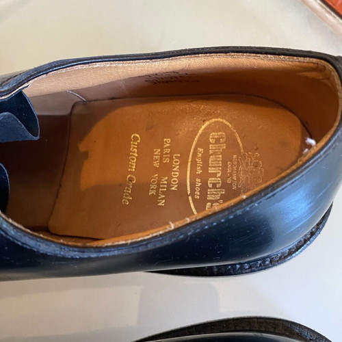 Church’s men's leather derby shoes like new, black, size 43