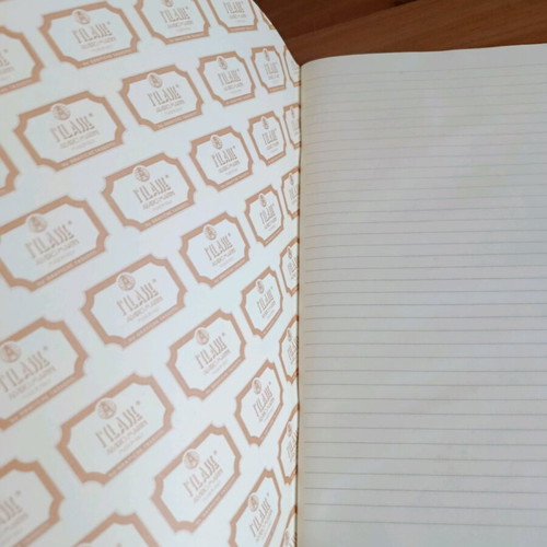 Notebook with vintage map used, hardcover