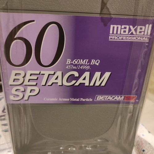 Maxell 60 Min B-60ML BQ Digital SP Betacam Video Cassette 5 Pack new sealed