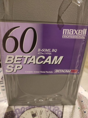 Maxell 60 Min B-60ML BQ Digital SP Betacam Video Cassette 5 Pack new sealed