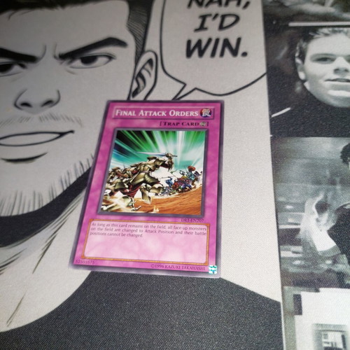 Final Attack Orders Yu-Gi-Oh! trap card used