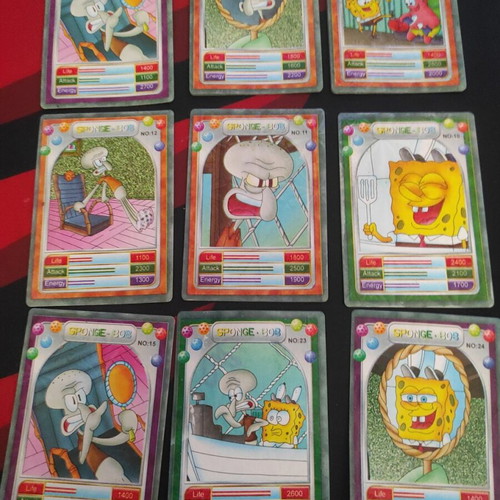 SpongeBob cards used