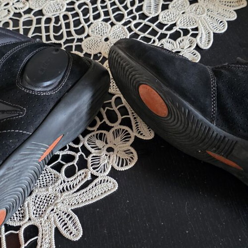 Dainese low boots size 44 used, black suede leather