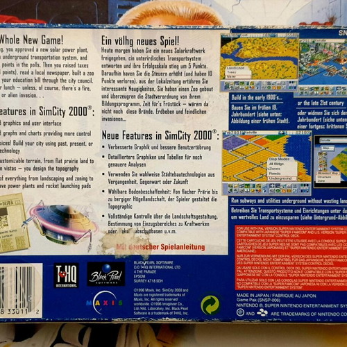 Sim City 2000 used for Super Nintendo