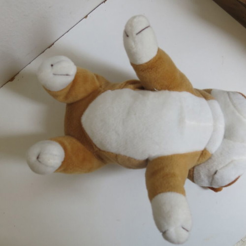 Bulldog plush puppy used with hook 30x26cm