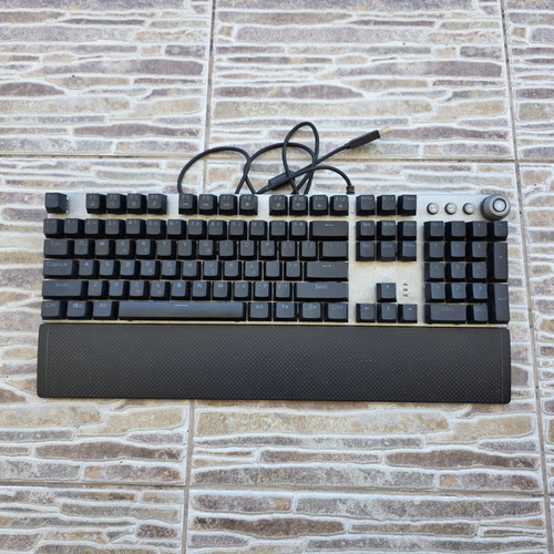 Mechanical computer keyboard used, illuminated