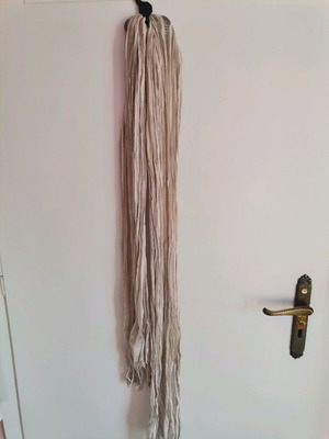 Women's scarf used, beige, also suitable as a shawl